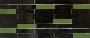 آجر-لعابدار-مشکی-سبز