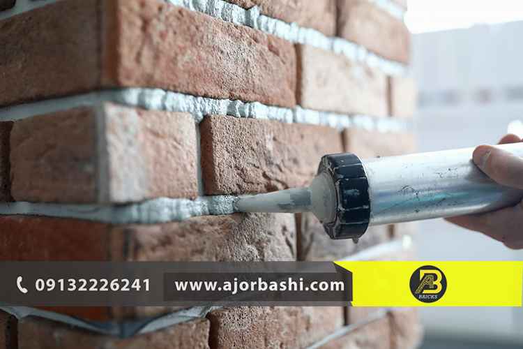 اجرای آجر چسبی