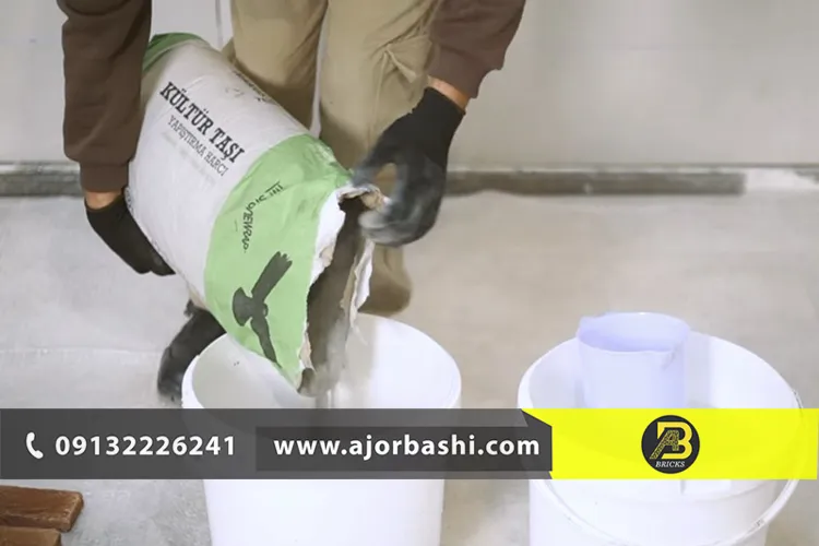 نصب آجرنما با بهترین چسب آجر